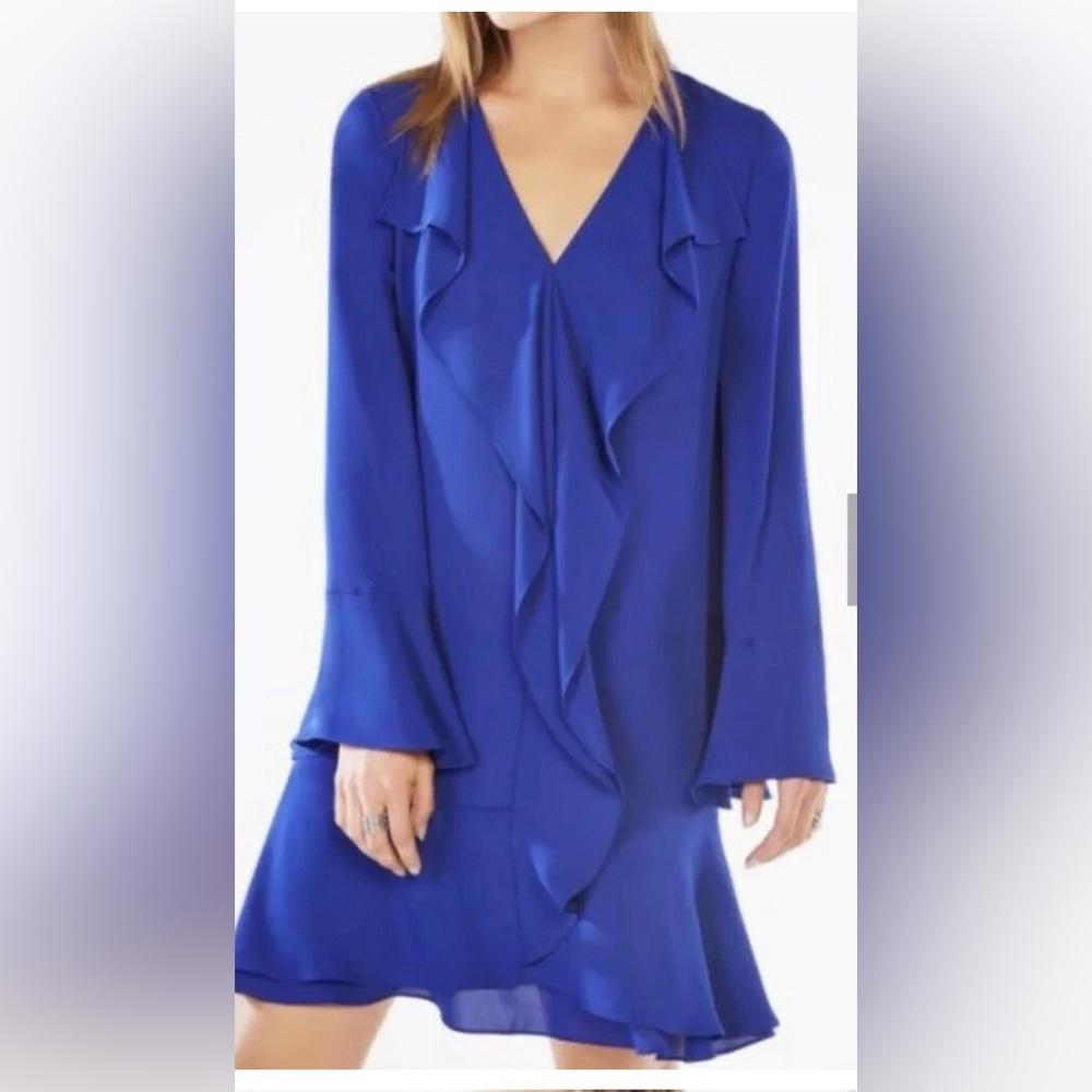 BCBGMaxAzria Vibrant Blue Flowy Dress